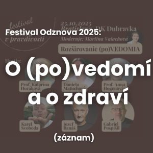 O (po)vedomí a o zdraví